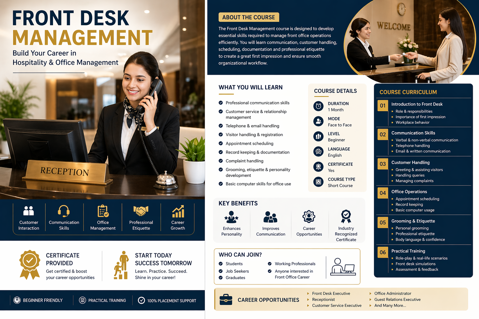 Front desk Management